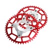 2pcs 104BCD Chainring Adapter Tooth Plate Aluminum Alloy 46T Mid