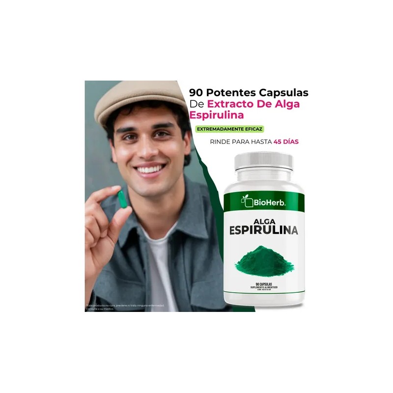 Alga Espirulina 100 Pura Rica En Nutrientes Y Antioxidantes