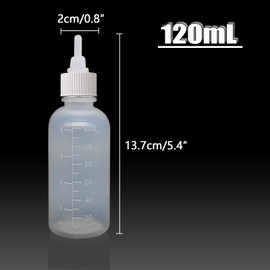 GKYZBB 4Pack 120ML pet Puppy Bottles for Nursing,Kitten Bottle Feeding Kit Nipple for Newborn Kitten Puppy Rabbits Squirrel Animals