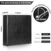 Darolin Premium PU Leather D-Ring Binder, 3 D-Ring Binder with