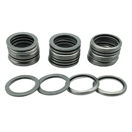 Dsnaduo 25 PCS Stainless Steel M16 Crush Drain Plug Gasket, Washer Gaskets, Replace Subaru BRZ WRX Ascent Crosstrek Forester Impreza Legacy Outback XV Crosstrek 803916010, 095-159, 65427 (21.1x16mm)