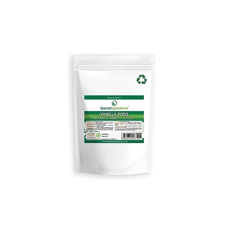 Special Ingredients Vanilla Bean Pods x10 Grade A Bourbon Variety