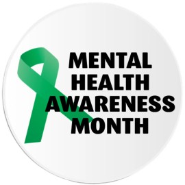 Kiwi Gifts Mental Health Awareness Month - 3 Pack Circle Stickers 3 Inch