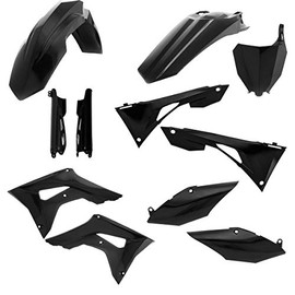 CRF250R/450R BLACK ACERBIS PLASTIC KIT-FULL - HON CRF 250R 2019; HON CRF 450R