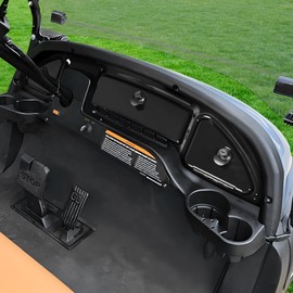 Shu-Ran Golf Cart Dashboard Compatible with 2008.5-Up Club Car Precedent Tempo Onward Golf Cart, Precedent Dash Kit with Storage Compartments Black Dash