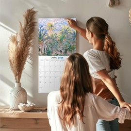 2025 2026 Monet Calendar - Artists Monthly Wall Calendar - 12 x 24 Open - Thick No-Bleed Paper - Giftable - Academic Teacher's Planner Calendar Organizing & Planning
