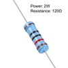 sourcing map Pack of 30 Metal Film Resistors 120 Ohm