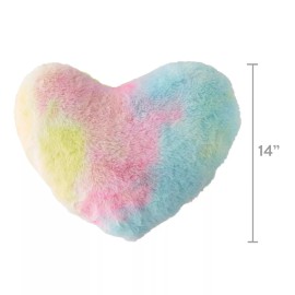 Parent's Choice Plush Tie-Dye Heart Shape Toddler Pillow, 1 count NEW WITH TAG