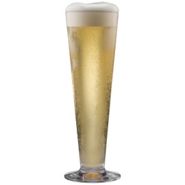 Drinique Unbreakable Pilsner Beer Glass (Set of 4) 14oz Reusable, Shatterproof, Dishwasher Safe, Drinking Cups for Indoor or Outdoor Use - Clear