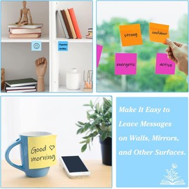 12 Pads Sticky Notes 3x3 Inches,Bright Colors Self-Stick Pads, Easy to Post for Home, Office, Notebook, 60 Sheets/pad