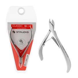 STALEKS PRO by Natury Nails Professional Cuticle Nippers, 6 mm, Stainless Steel, Classic 10-6