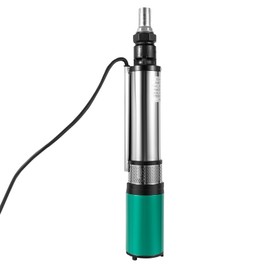 JAYGOVAN 24V DC Well Submersible Pump, 4500 RPM, 82 Ft Head, 1'' Deep Stainless Steel Water Pumps with 52Ft Power Cord,Solar Power for Irrigation, Home, Industrial, IPX8 Waterproof