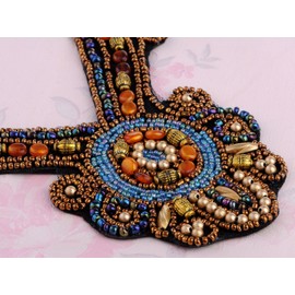 Alilang Chunky Colorful Ethnic Festival Tribal Beaded Bib Collar Choker Costume Necklace