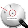 Universal Pressure Cooker Relief Jigger Valve, Black 1.5 Inch High