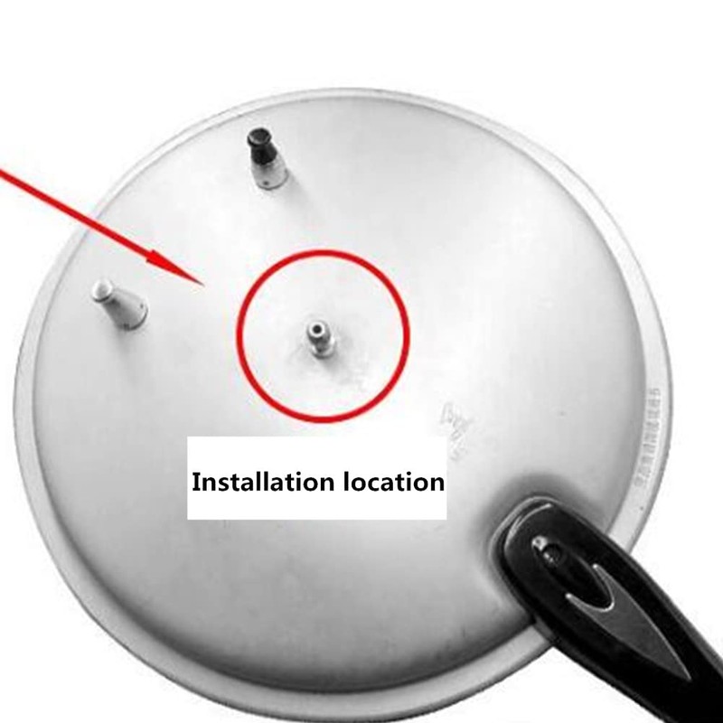 Universal Pressure Cooker Relief Jigger Valve, Black 1.5 Inch High
