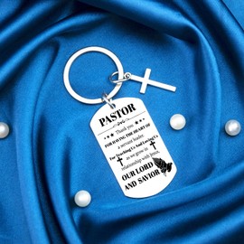 ICHRATI Pastor Appreciation Gifts for Men Women Pastors Wife Appreciation Gift Religious Christian Gifts for Birthday Thanksgiving Christmas Inspirational Encouragement Womens Keychain