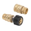 8pcs Pressure Washer Adapter Set Quick Coupler Fittings Metal Quick