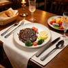 Hammered Black Stainless Steel 20-Piece Flatware Set