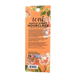 IONI Makeup Sponge Hourglass Shape for Better Grip Latex-Free Material Orange