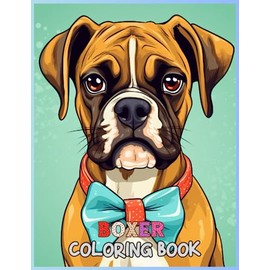 Boxer Dog Coloring Book: An Adult Coloring Book with Cute, Stress Relief, and Relaxing Dog