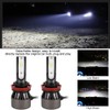 2Pcs 60W 6000K White Super Bright Car LED L8 Headlight