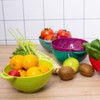 couponhub Heavy Duty 6 Inch Food Colander,Large Capacity Vegetable Strainer