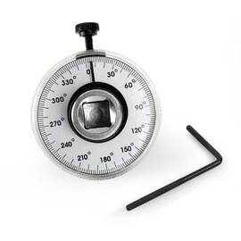 1/2" Square Socket Sets Wrench Torque Angle Gauge Scale for Torque, Angle Adjustment, 1/2" Female to 1/2" Male