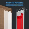 T-Shaped Seal Strip for Door Frame, Clear Silicone Weather Stripping,