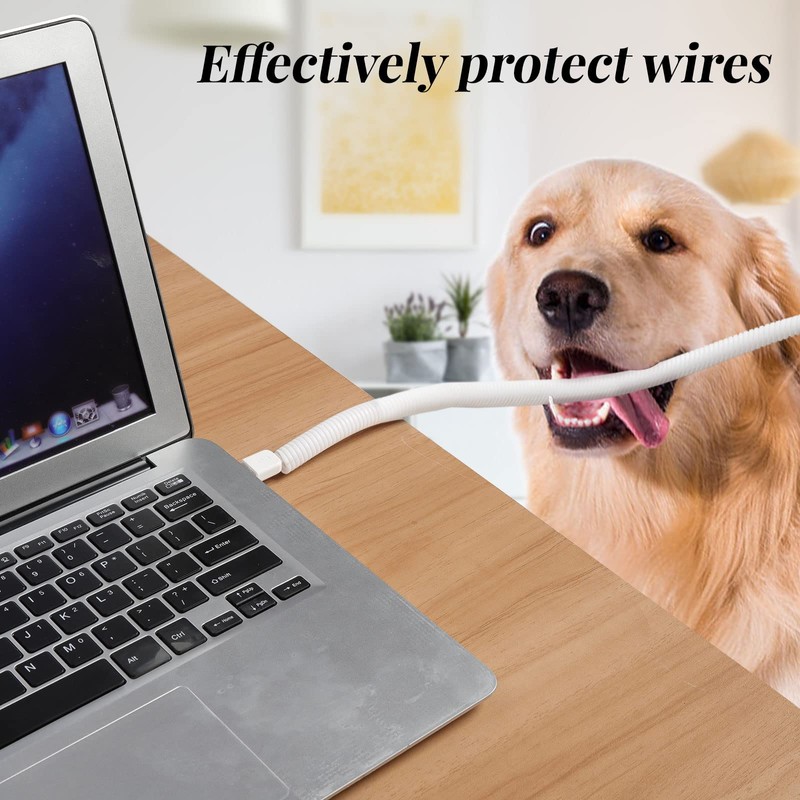 30ft Dog Cat Cord Protector Electric Wires Covers Wire Loom