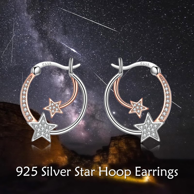 Animal Hoop Earrings for Women Girls 925 Sterling Silver Hypoallergenic