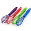 Chef Craft Premium Silicone Wire Cooking Whisk, 10.5 Inch, Red