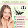 Kit de Extensiones de Pestañas Raíces Invisibles Keyyou Fairy Espesor