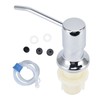 Sink Soap Dispenser Kit with Silicone Tube Stainless Steel Electroplating