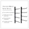 Jagged Ridge Wine Rooms Wall-Mounted Metal Wine Rack - 36