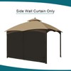 Gazebo Universal Replacement Privacy Curtain - Wonwon Privacy Panel Canopy