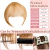 French Bangs Clip 0n Bangs 100% Real Human Hair Extensions