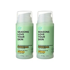 seasons love your skin kit 2 pack bloqueador solar facial manzana verde en gel 100 gr