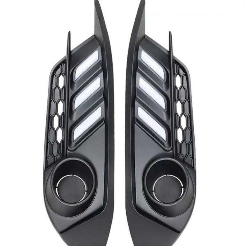DRL LED Daytime Running light Fog Lamps W/Turn Signal For