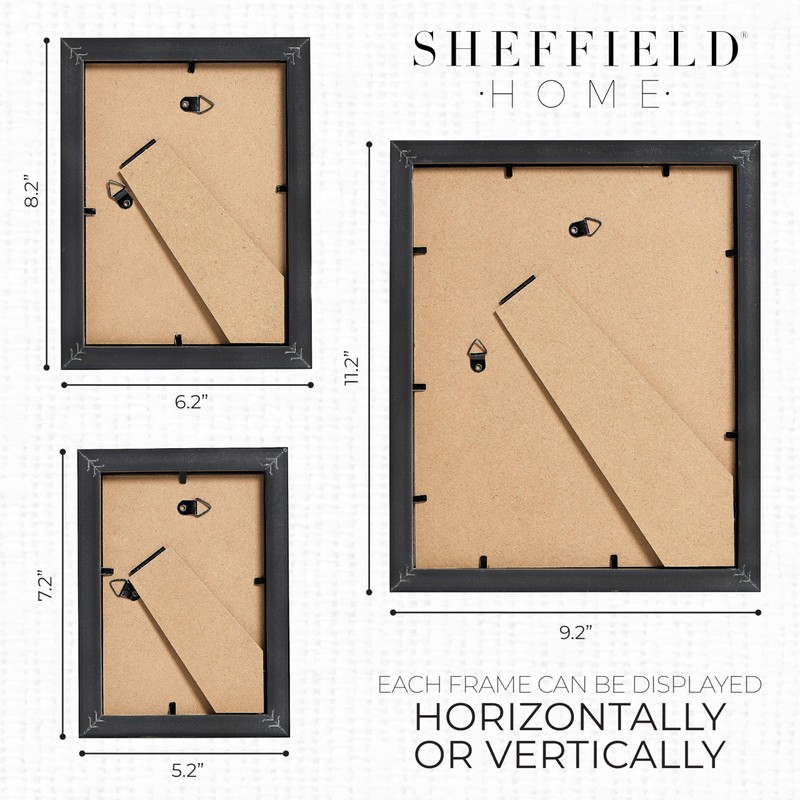 Sheffield Home 4 Piece Gallery Wall Frame Set, 8x10 Inch,