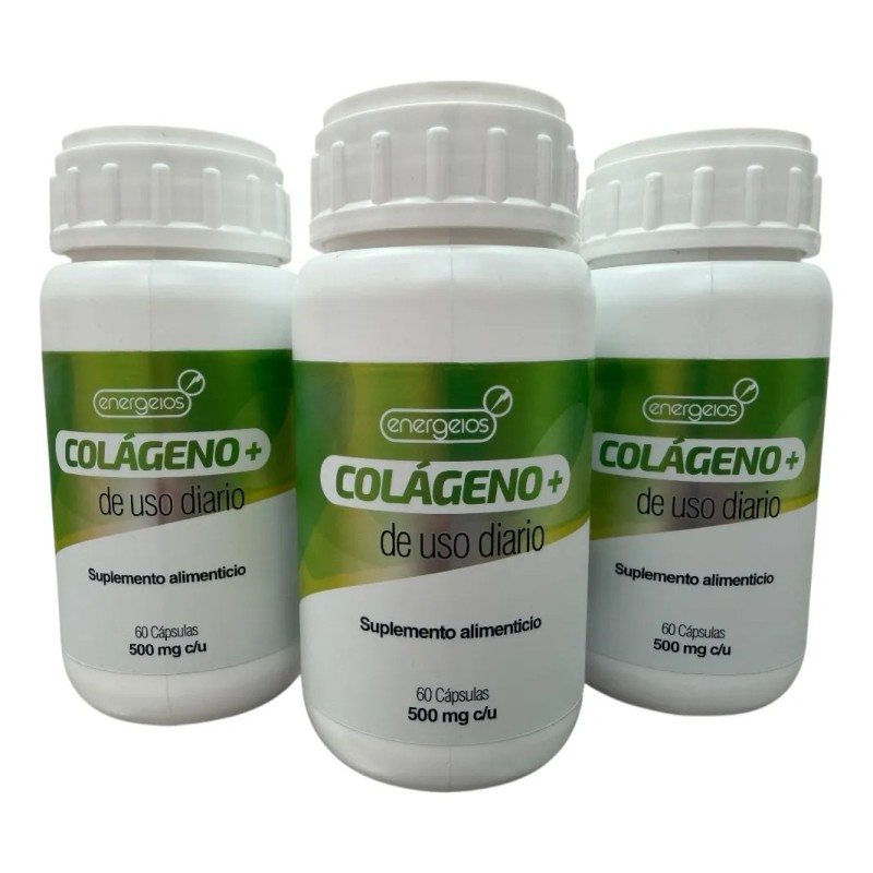 Cpsulas De Clageno Hidrolizado 3 Pack Total 180 Energeios Sin