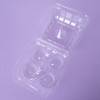 [15pcs]Clear Cupcake Boxes 4 Cavity Holder,ONE MORE Large 4 Compartment
