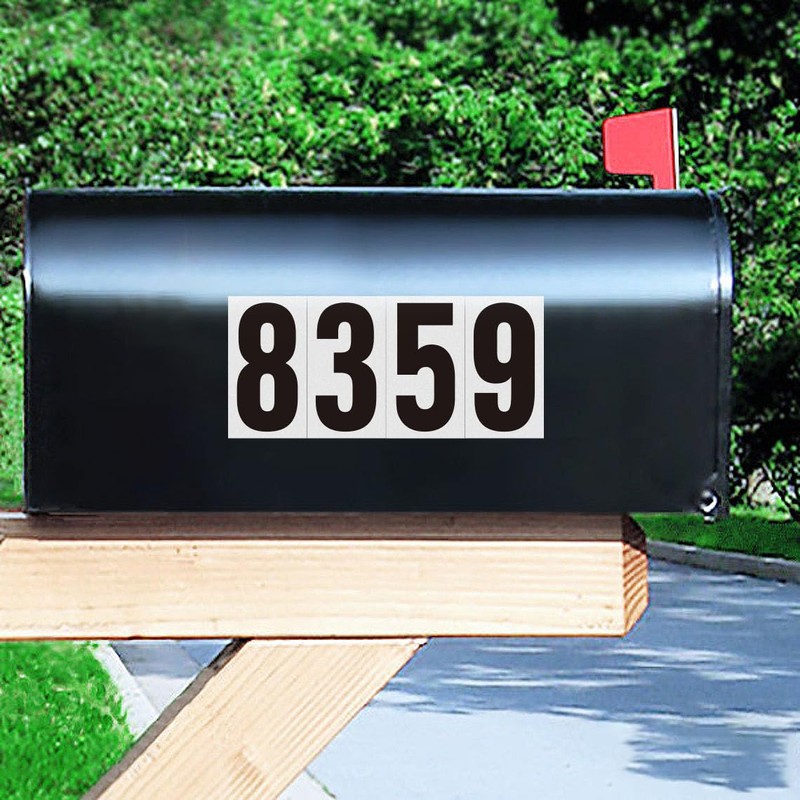 1.5 Inch Self Adhesive Number for Mailbox, Reflective Mailbox Number