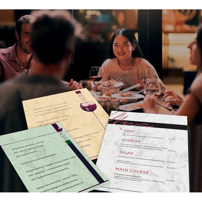 Sigel Design Paper - Grey Marble, A4, 90g, 100 Sheets,