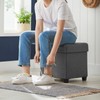 SONGMICS Storage Ottoman, Folding Storage Bench, Ottoman with Storage, Storage