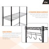 EFINE 4-Shelf Shelving Unit with 8 Hooks and 4-Shelf Liners,