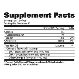 GAT Sport Omega-3 800mg Aceite Pescado 90 Cápsulas Salud Corazón