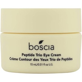 boscia Peptide Trio Eye Cream - Vegan, Cruelty-Free, Natural Skin Care - Age-Defying Eye Cream with Peptide Blend and Organic Botanical Oils - With Hyaluronic Acid - For All Skin Types - 0.51 Fl Oz