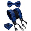 Men's Paisley Suspenders and Bow Tie Set for Formal Wear