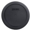 Pyrex 7201-PC 6" Black Round Plastic Storage Cover Lid New
