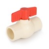 EFIELD 1-1/4-inch CPVC Slip Ball Valve, Solvent x Solvent, For